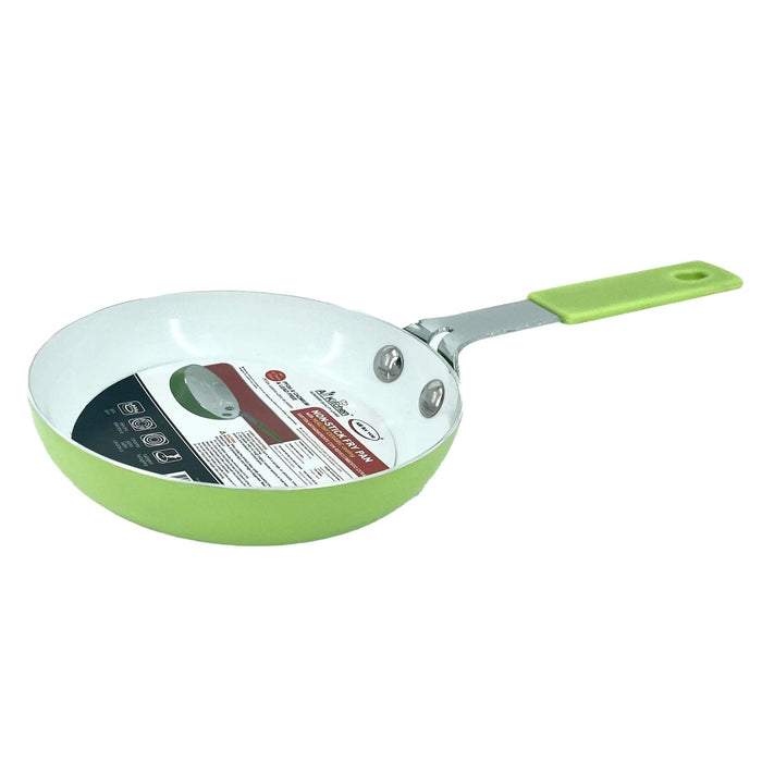 PREMIUS Mini Non-Stick Egg Frying Pan with Ceramic Coating, Green, 4.7 Inches