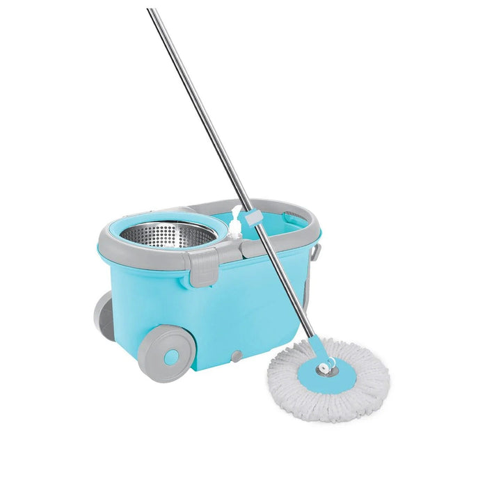 PREMIUS 360 Rotation Spin Mop with Bucket and Pump, Blue