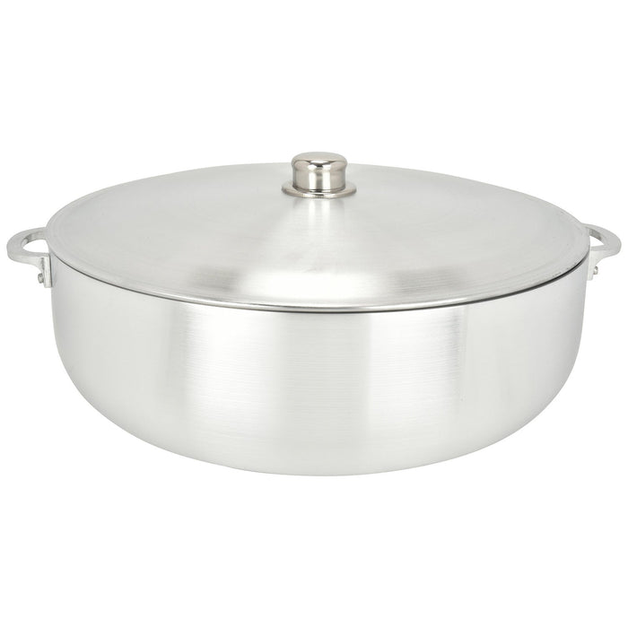 Chef Pro Commercial Grade Aluminum Caldero Stock Pot, Silver, 28.4 Quarts