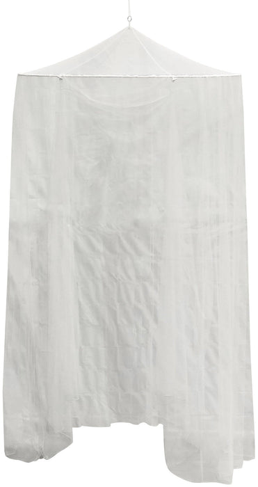 Just Relax Extra-Large Indoor-Outdoor Round Canopy Mosquito Net, White, 5x9 Feet