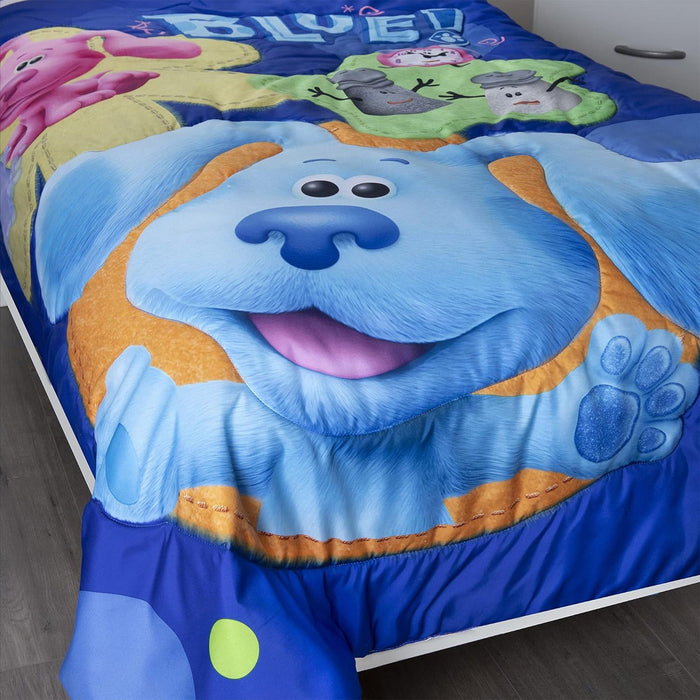 Funhouse Blue's Clues and You 4-Piece Reversible Comforter Set, Toddler Bed Size