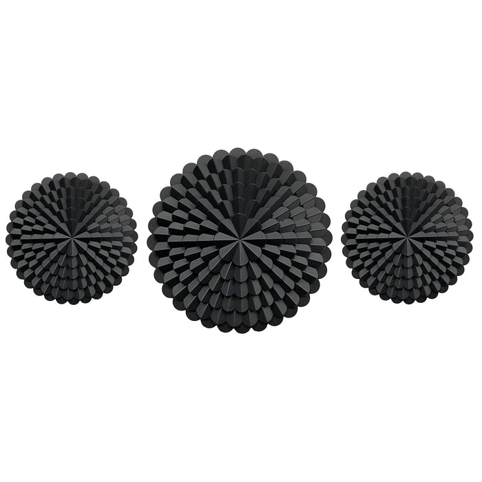 PREMIUS 3 Piece Armadillian Plaque Wall Decor Set, Black, 10 Inches & 14 Inches