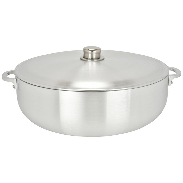 Chef Pro Commercial Grade Aluminum Caldero Stock Pot, Silver, 18.3 Quarts