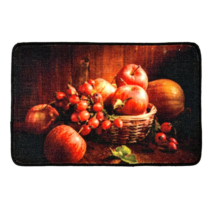 Red Apple Non-Slip Kitchen Mat, 18x28 Inches