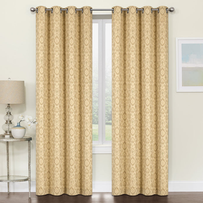 Astoria Jacquard Grommet Window Panel, 54x84 Inches