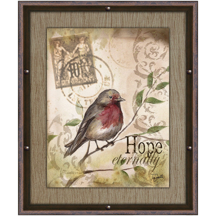 PREMIUS Hope Eternally Framed Wall Art With Buttons, 11x13 Inches