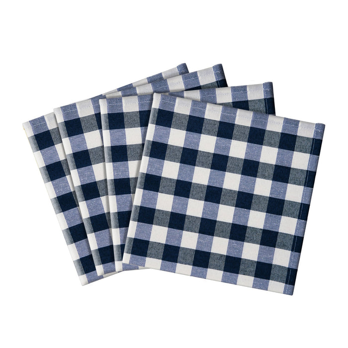 Buffalo Check Gingham 4 Pack Napkins, 17x17 Inches