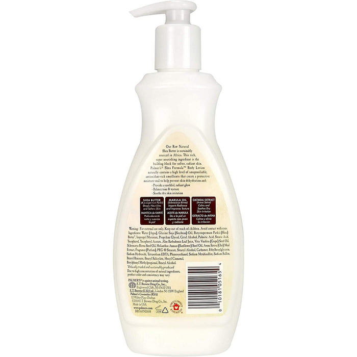 Palmer's Shea Formula Raw Shea Body Lotion, Pump Bottle, 13.5 Ounces