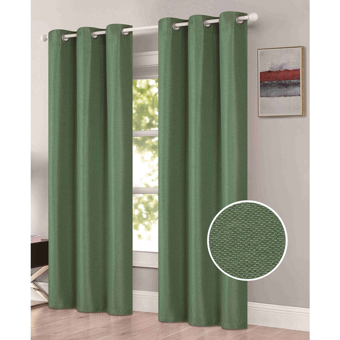 Freida 2-Pack Room Darkening Grommet Window Panels Set, 38x84 Inches Each