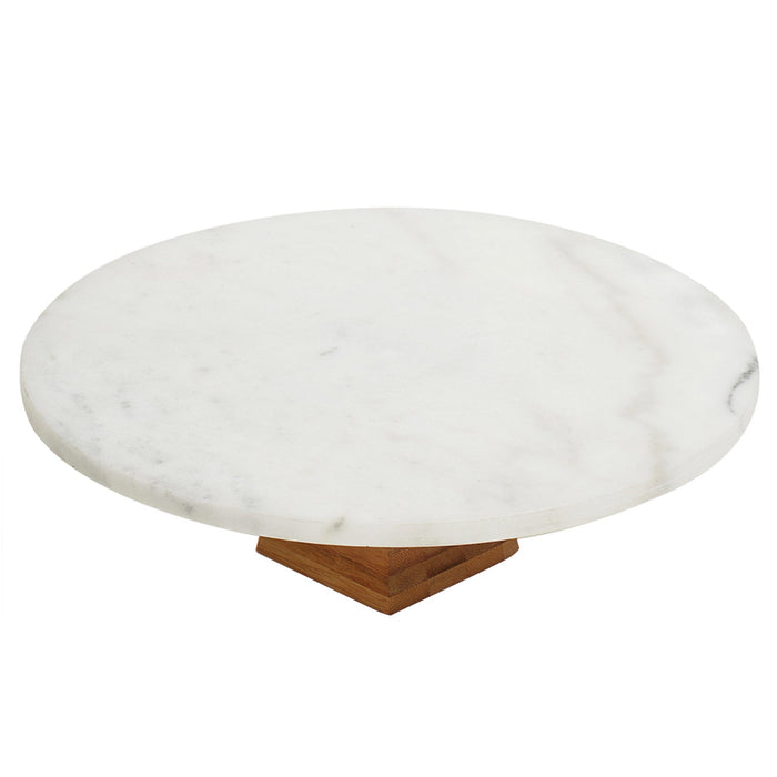 Sophia Grace Marble Cake Stand, 12 Inch Round