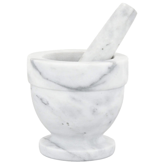 PREMIUS Marble Mortar and Pestle, 4.13x4.13 Inches