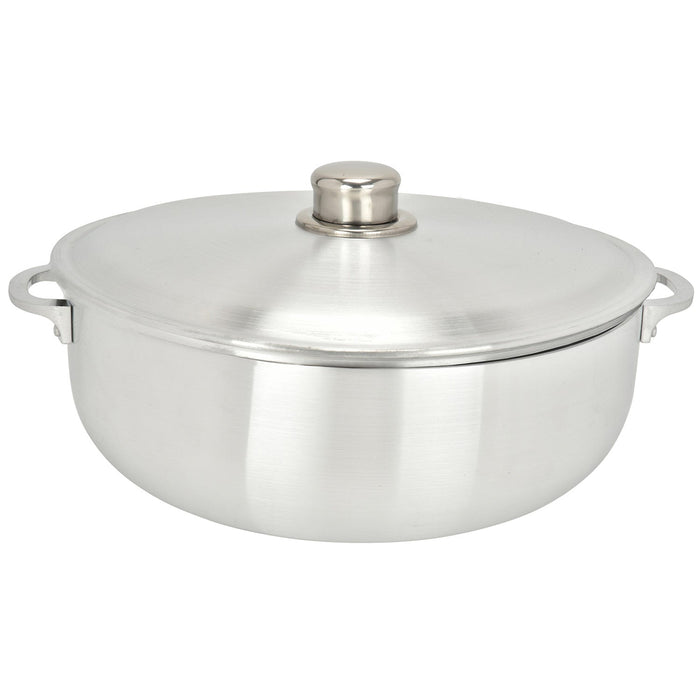 Chef Pro Commercial Grade Aluminum Caldero Stock Pot, Silver, 9.3 Quarts