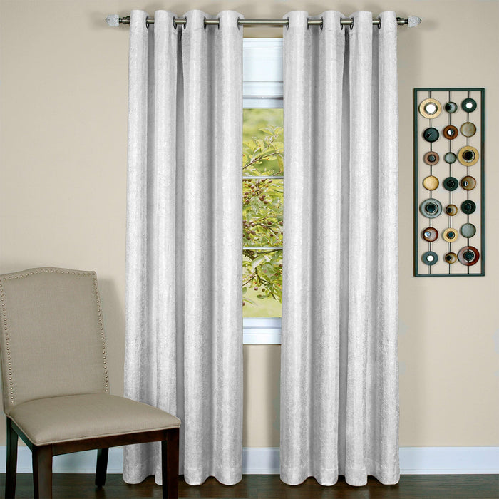 Taylor Crushed Satin Lined Room Darkening Grommet Window Panel, 50x84 Inches