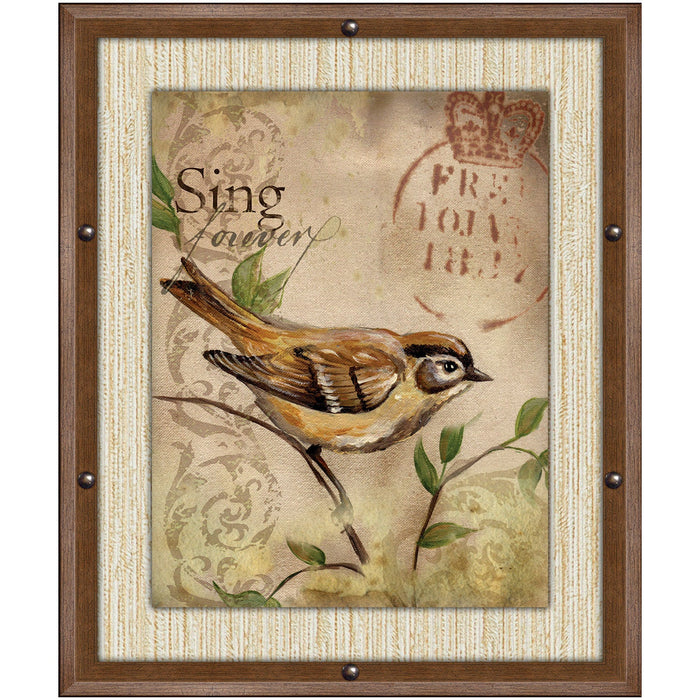 PREMIUS Sing Forever Framed Wall Art With Buttons, 11x13 Inches