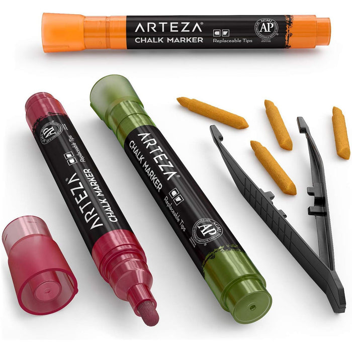 ARTEZA Premium Liquid Chalk Markers Set, 16 Count