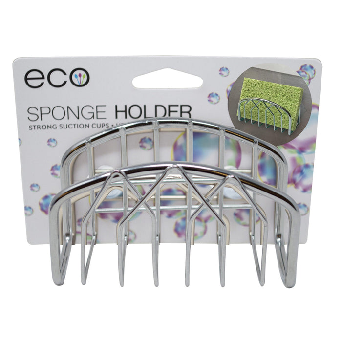 PREMIUS Wire Suction Sponge Holder, Chrome, 6x2x2 Inches