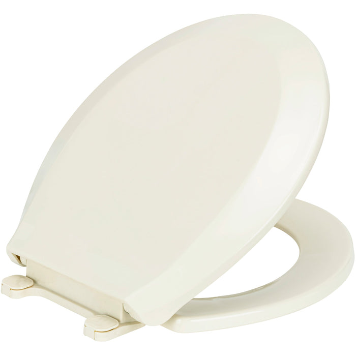 PREMIUS Slow Close Beveled Plastic Toilet Seat, Standard Round, 17 Inches