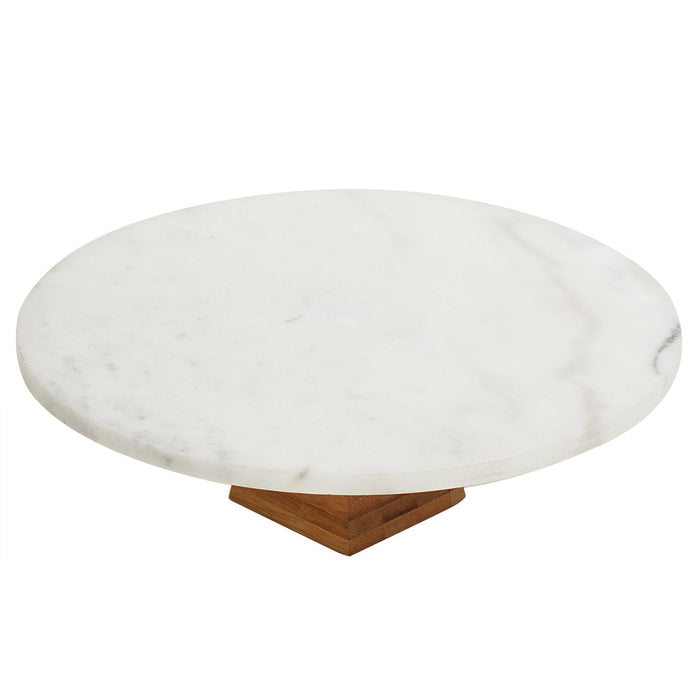 Sophia Grace Round Table Riser, Marble-Brown, 12x12x3.75 Inches