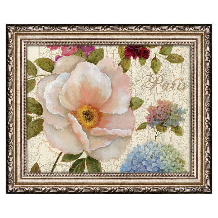 Premius Floral Small Traditional Framed Wall Art, Pink, 9x11 Inches