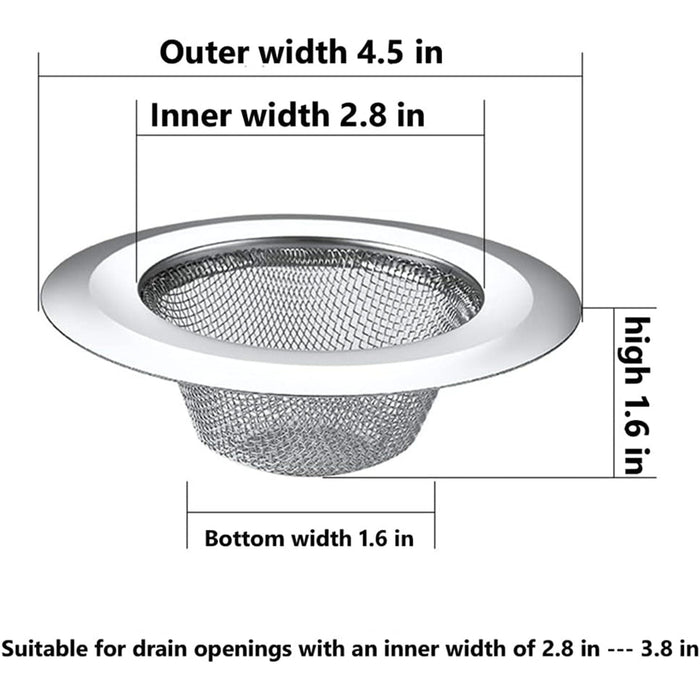 PREMIUS Stainless Steel Sink Strainer, 2.8 Inches