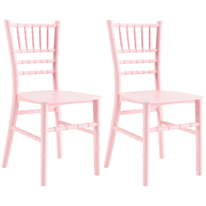 JOON 2 Pack Kids Tiffany Chiavari Chairs, 25x13x14.5 Inches