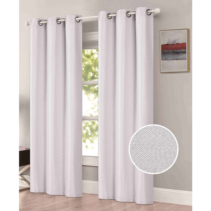 Freida 2-Pack Room Darkening Grommet Window Panels Set, 38x84 Inches Each