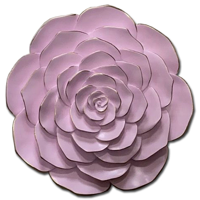 Premius Resin Pastel Floral Wall Decor, Pink, 12 Inches