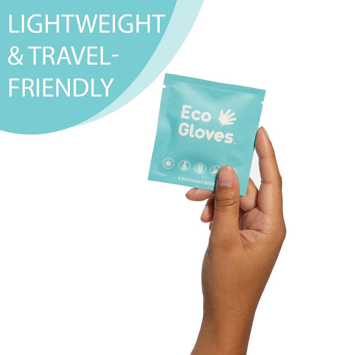 Individually Wrapped Compostable Disposable Gloves - Clear (Case of 50 Bags) | Eco Gloves
