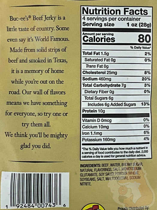 Buc-ee's Hot And Spicy Beef Jerky