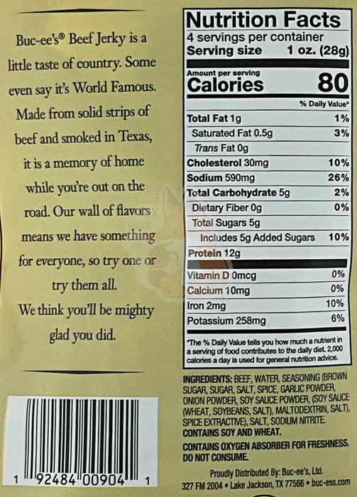 Buc-ee's Sweet And Spicy Beef Jerky