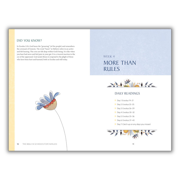 The Bible in 52 Weeks for Families: A Yearlong Bible Study (Spiral Bound)