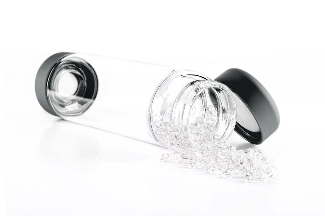 inu! CRYSTAL | The Original DIY Crystal Water Bottle with Clear Quartz