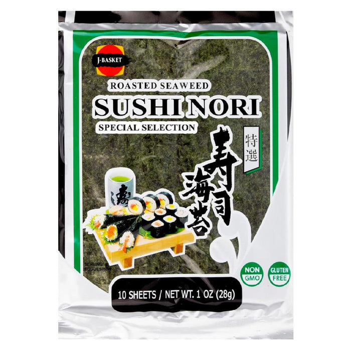 J Basket - 'Sushi Nori' Roasted Seaweed (10CT | 1OZ)