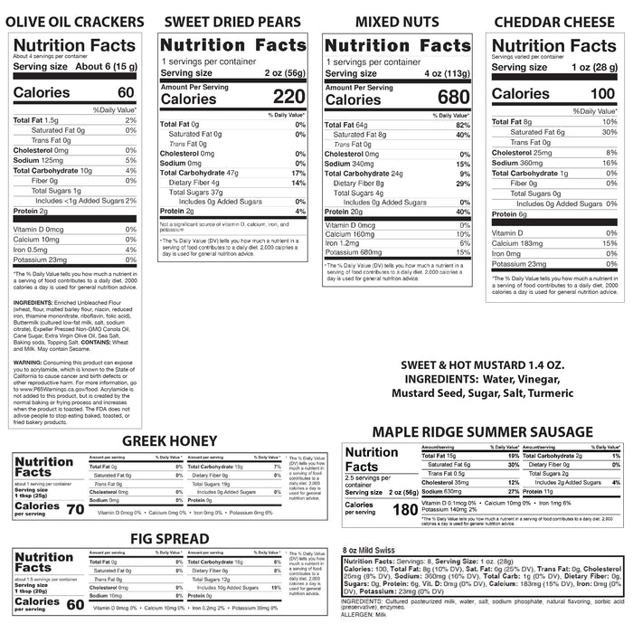 Ovale Cutting Board with Gourmet Gift Pack