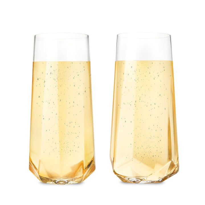 Viski Seneca Crystal Champagne Flute - Thumbnail 4