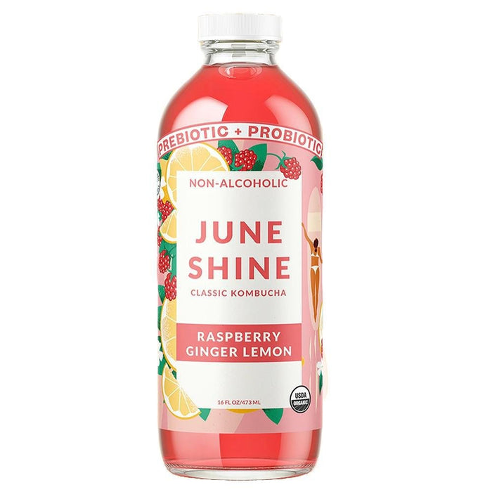 JuneShine - 'Raspberry Ginger Lemon' Kombucha (16OZ)