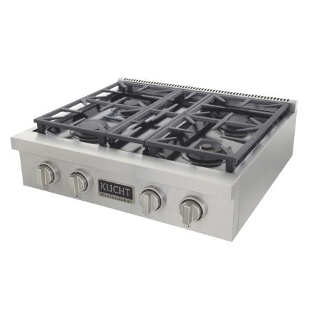 Kucht 30" 4 Burners Stainless Propane Cooktop, KFX309T/LP-S
