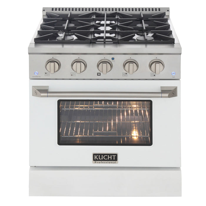 Kucht 30” Pro-Style Kitchen Dual Fuel Range - KDF302-B