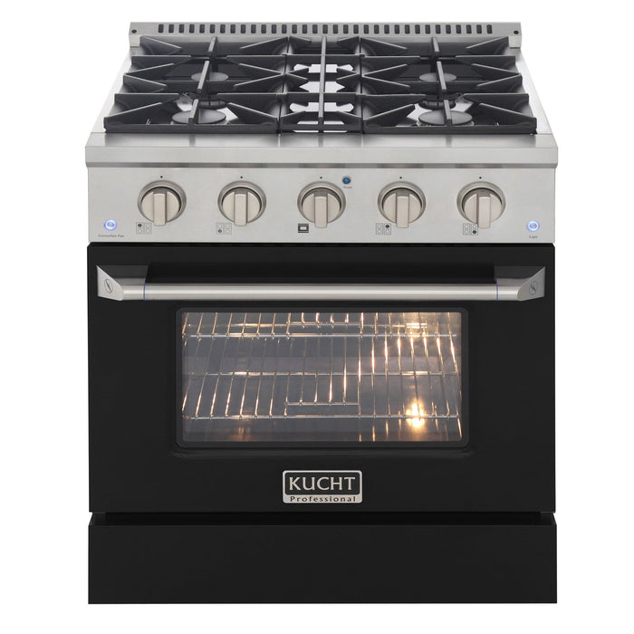 Kucht 30” Pro-Style Kitchen Dual Fuel Range - KDF302/LP-B