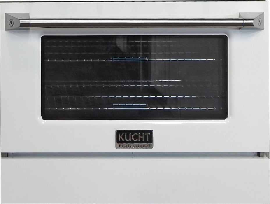 Kucht 30" Propane Range, Stainless Steel White Oven Door, KNG301/LP-W