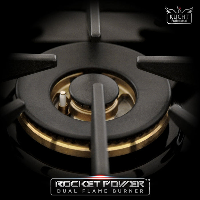 Kucht 30" Propane Range, Stainless Steel,Black Oven Door, KNG301/LP-K