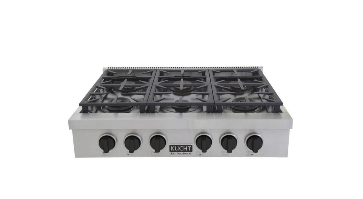 KUCHT 36 Inch Gas Sealed Burner Rangetop-KFX369T-K