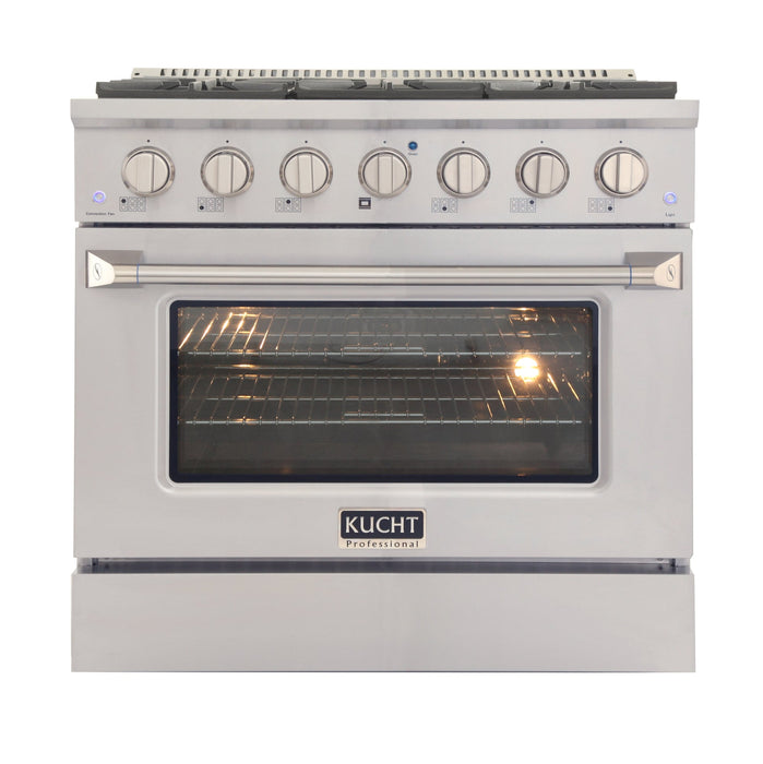 Kucht 36” Pro-Style Kitchen Dual Fuel Range - KDF362