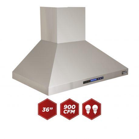 Kucht 36" Professional Stainless Steel, Wall Rangehood, KRH3610A