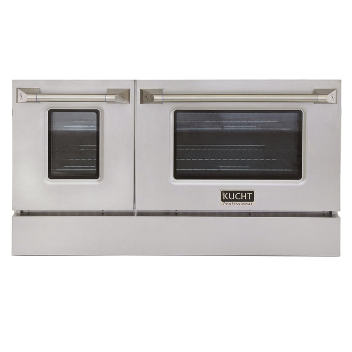Kucht 48" Gas Range in Stainless Steel, Silver Oven Doors, KNG481-S