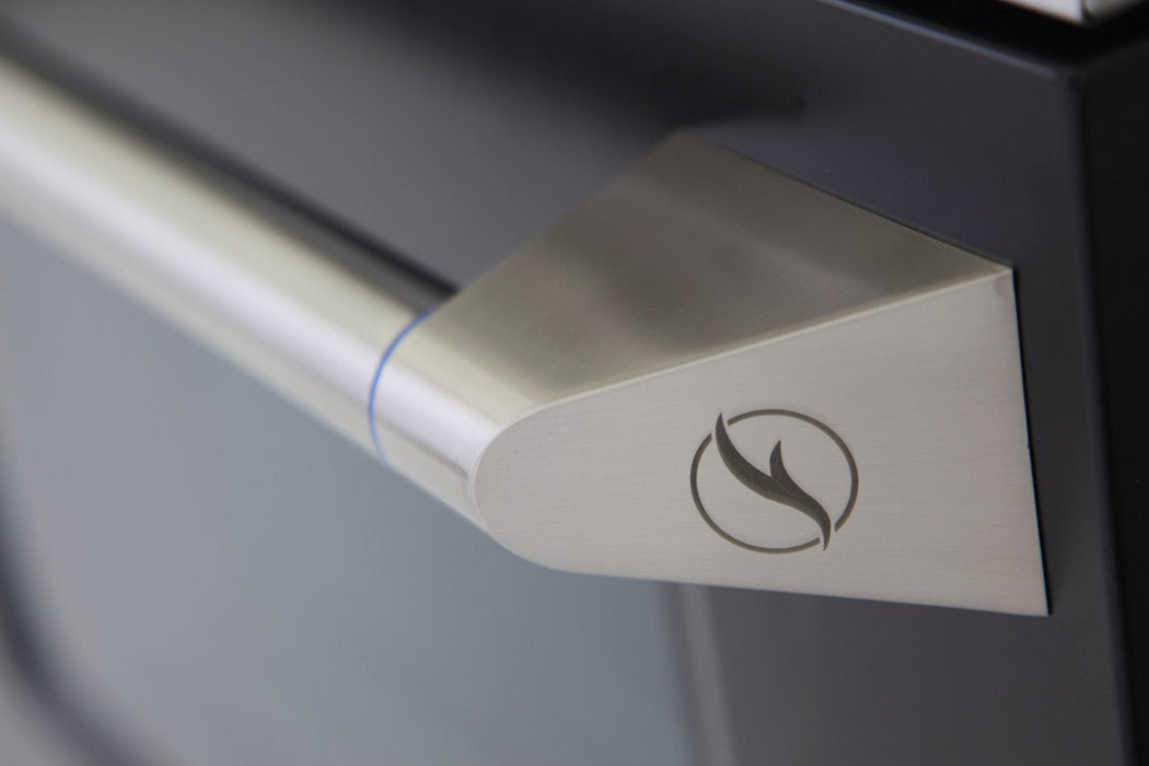 Kucht 48" Propane Range, Stainless Steel, Black Doors, KNG481/LP-K