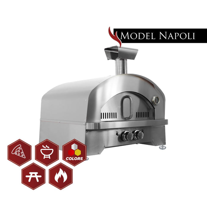 Kucht Napoli | Stainless Steel, Countertop & Gas-powered Pizza Oven