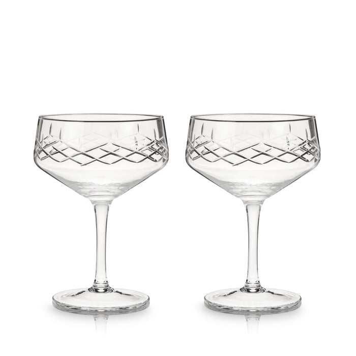 Admiral Crystal Coupe Glasses