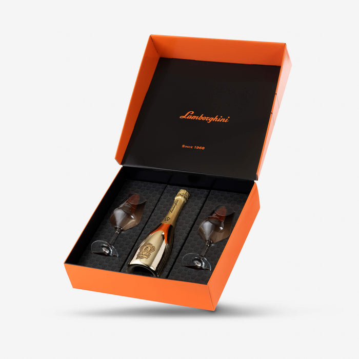 Lamborghini Oro Vino Spumante with Gift Set
