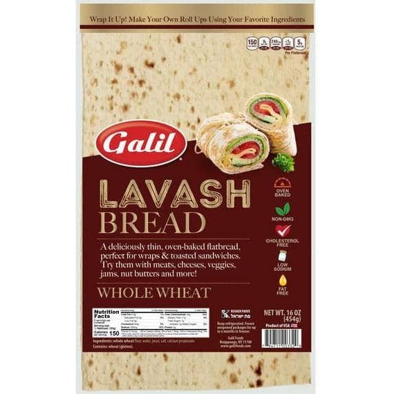 Lavash Wrap Bread | Whole Wheat | 16 oz | Galil